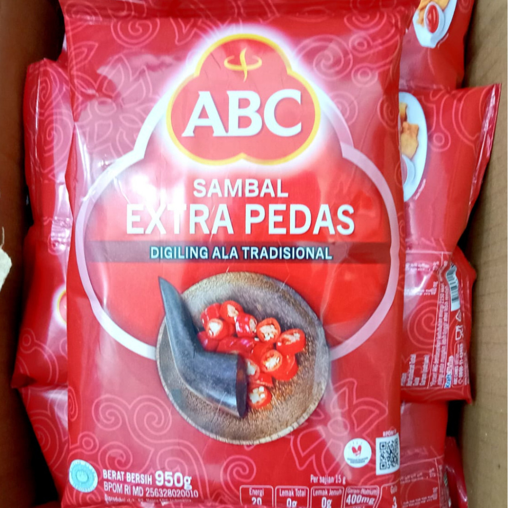 Saus ABC Sambal Extra Pedas / Saos Cabe Pedas / Hot 950GR