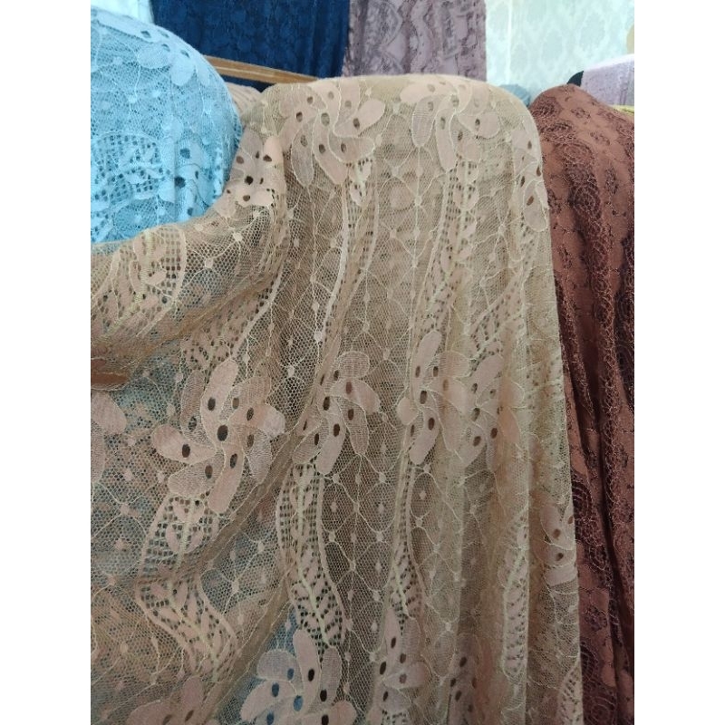 bahan kain brukat katun garment