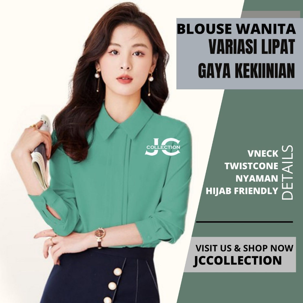 Kemeja Wanita Oversize Korea Style Panjang Maidda - JCCollections