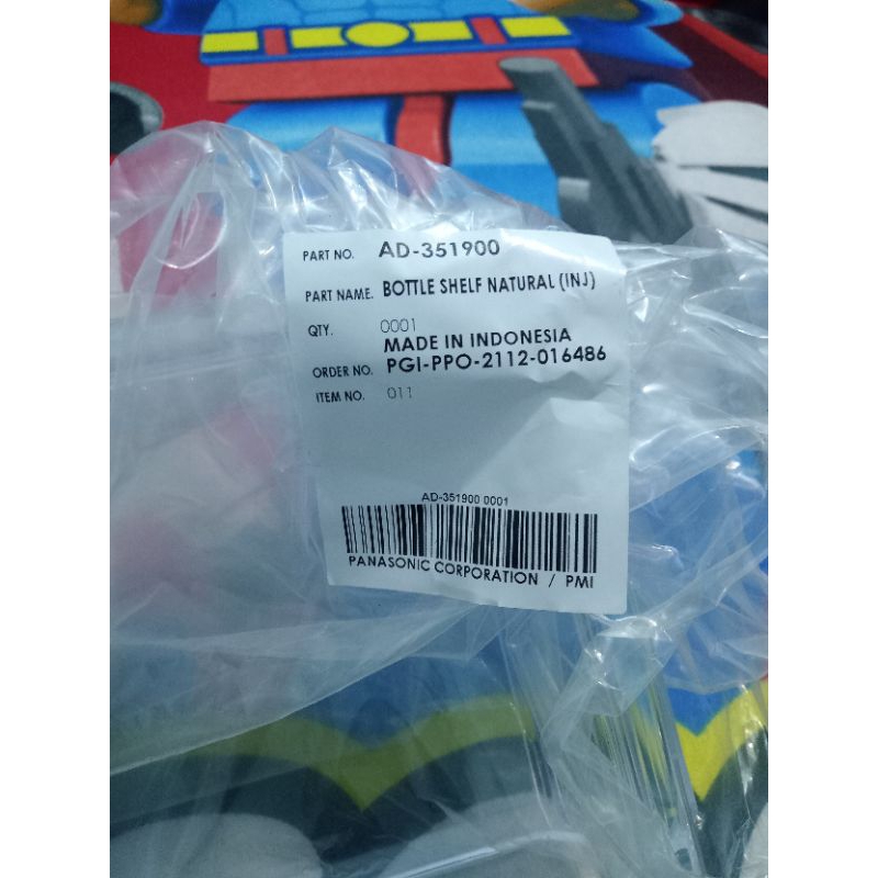 Rak botol kulkas panasonic 1 pintu