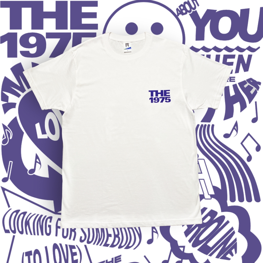 THE 1975 BEING FUNNY SONG LIST - BOXY OVERSIZED T-SHIRT
