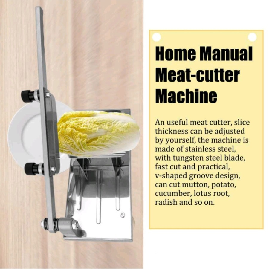 Alat Pengiris Pemotong Meat Slicer Daging Buah Sayur Iris Tipis Kripik