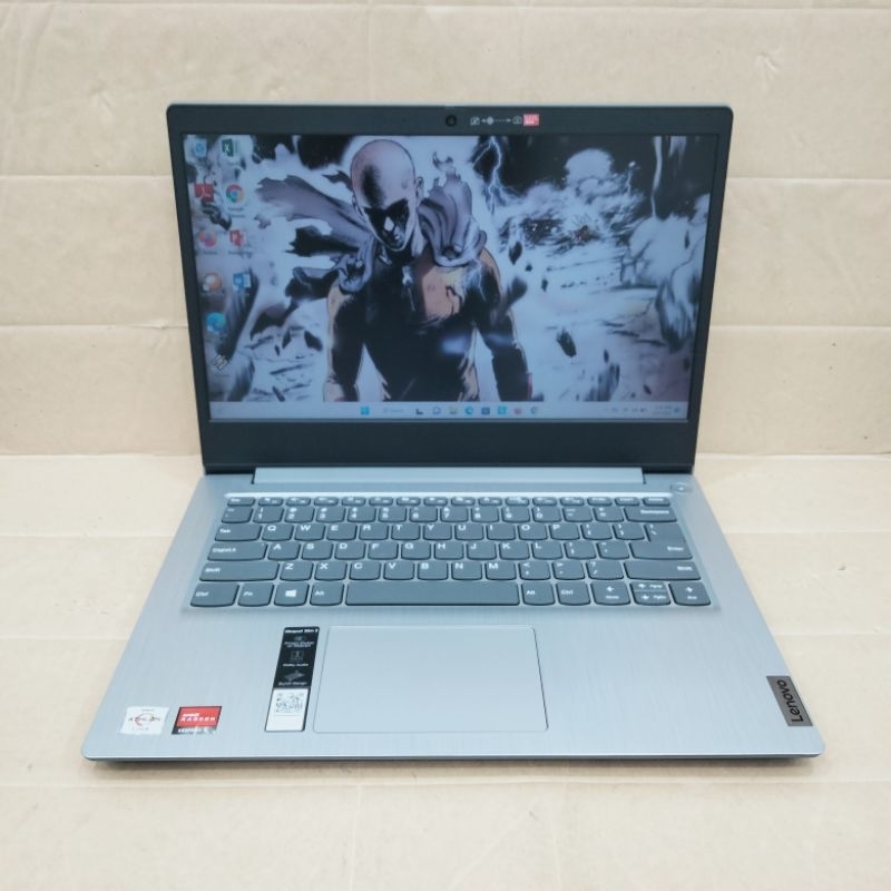 Laptop Lenovo Slim 3 Amd Athlon Silver 3050U RAM 8GB SSD 256GB GARANSI RESMI 1 TAHUN LAGI FULSET