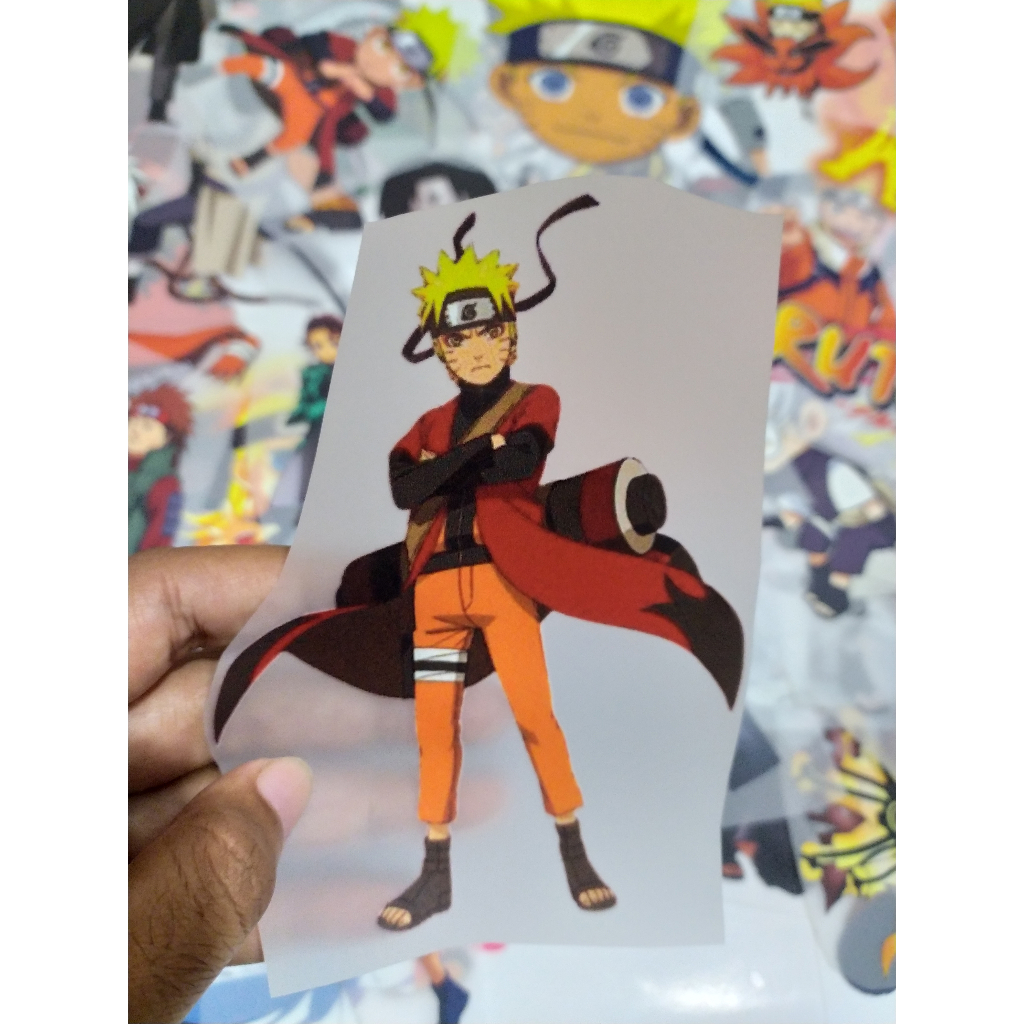 STIKER SABLON SETRIKA KAOS DTF GAMBAR SERIAL FILM NARUTO UNTUK KAOS TOTEBAG TOPI