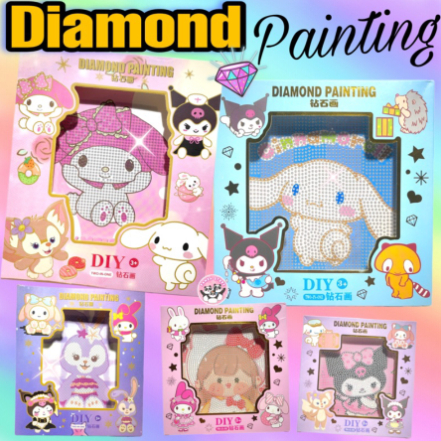 

Stiker Korea Scrapbook Momo Diamond Painting Sanrio Edition + Bingkai 18cm X 18cm CHOCHO SHOP