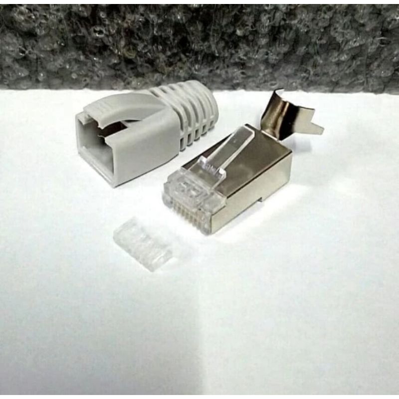 Cat7 Conector RJ45 Cat 7 Cat 6A Shield 8P8C RJ45 Konektor Plug BS36