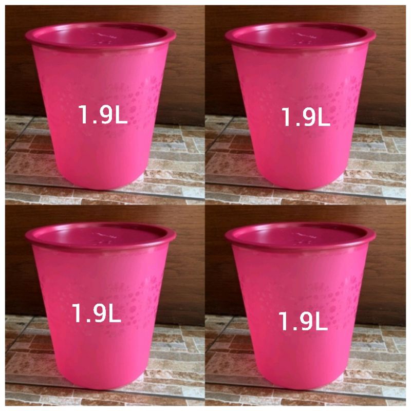 

Promo Tuperware 4pcs Small Mosaic Canister Set Trio Canister Toples