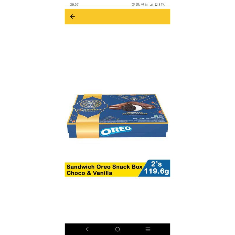 OREO SELECTION  ASSORTED BOX PAKET LEBARAN 120 gr