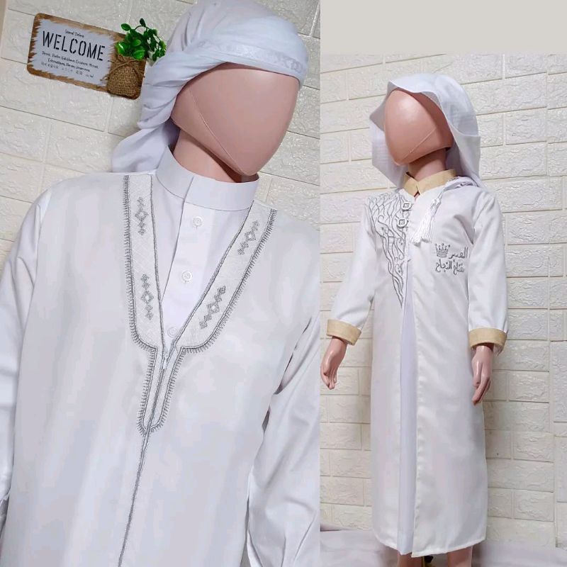 Baju Muslim Rompi Pria ARAB COUPLE Ayah Anak Laki-Laki Jubah Gamis Pakistan