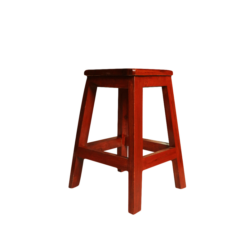 DM - Kursi Bangku Kayu Jati Belanda Blanda Asli Cafe Ukuran 50 cm Wooden Chair