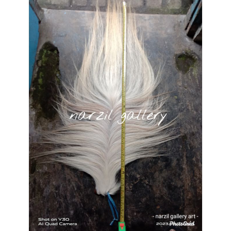 Ekor kuda/buntut jaran asli original putih