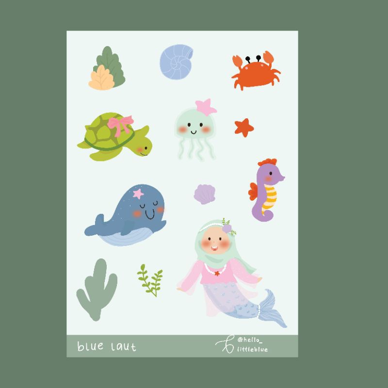 

sticker blue laut/sticker kiss cut/sticker tumbler