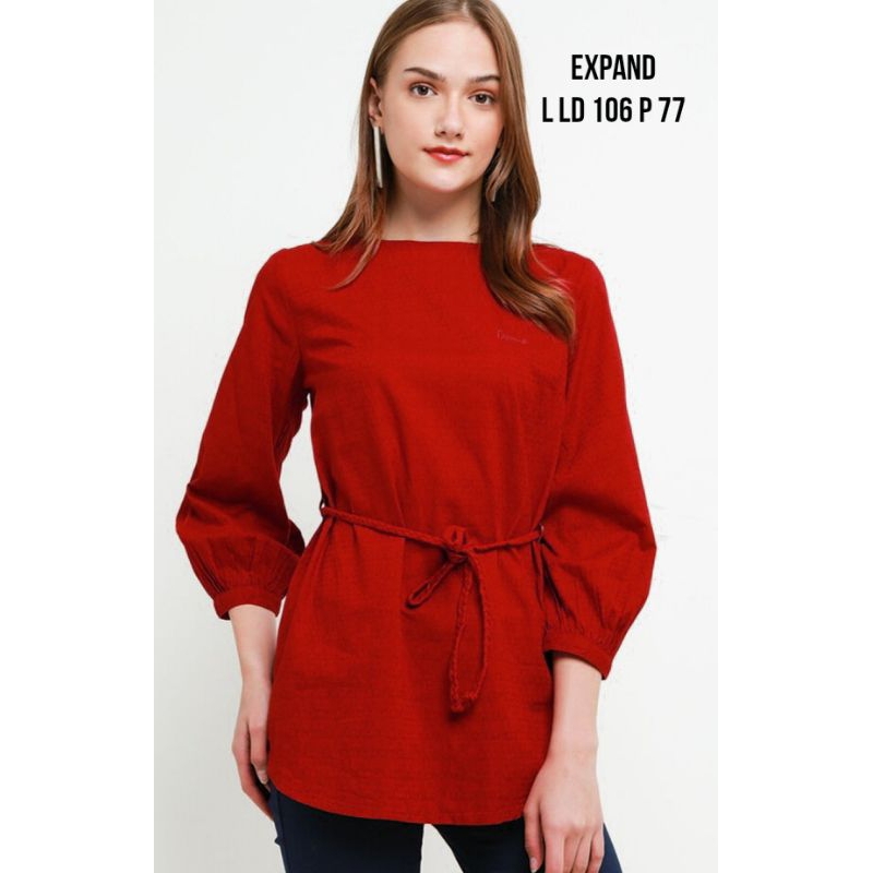 Blus Tunik Wanita Remaja Dewasa Plus Sabuk Expand