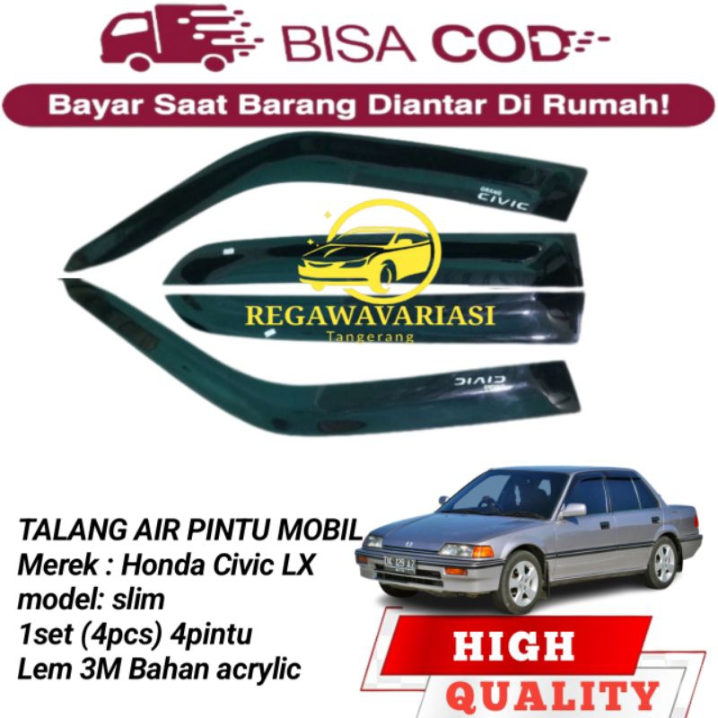 talang air mobil Honda Civic LX model slim 4pintu