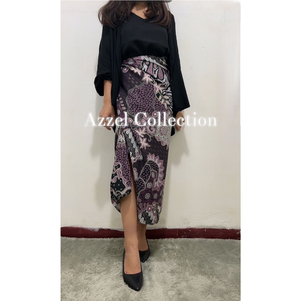 Rok Lilit Batik Bawahan Kebaya Rok Lilit Modern Pakaian Tradisional/ motif mega mendung