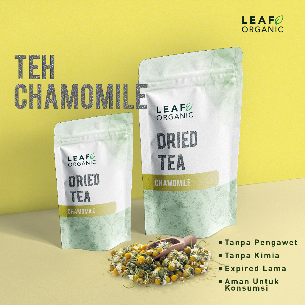 

Teh Premium Bunga Chamomile Germany LEAF ORGANIC Import Minuman Herbal Anti Insomnia Dried Flower Tea Kering Murni Organik