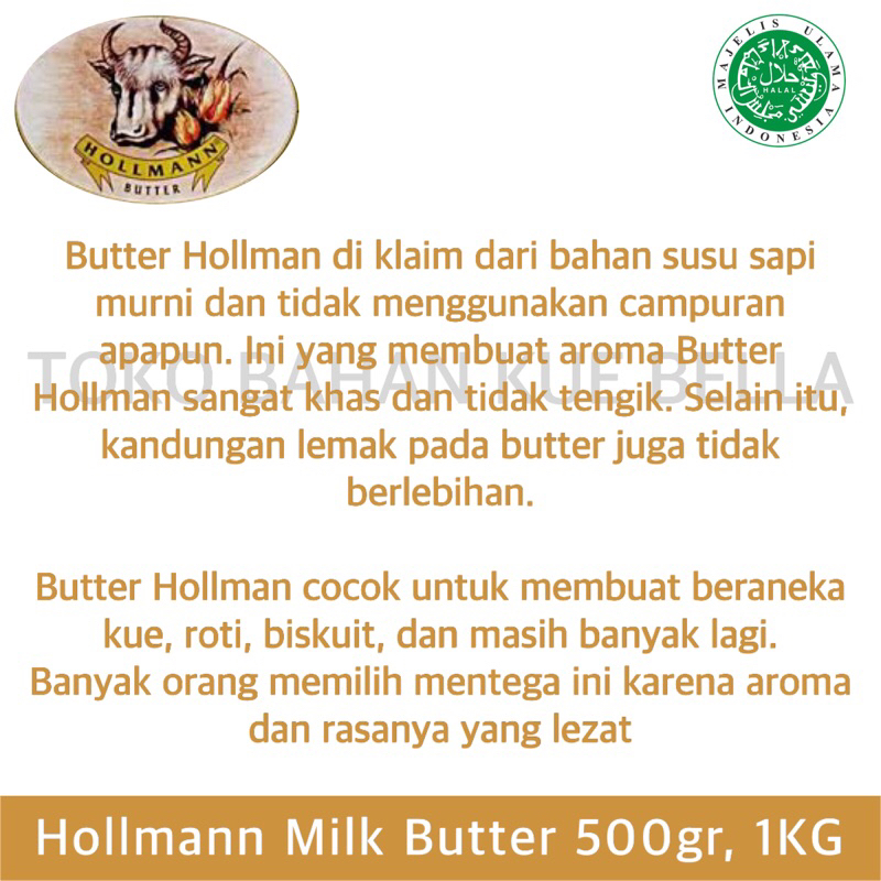 Hollman MILK BUTTER 1KG - Butter Holman