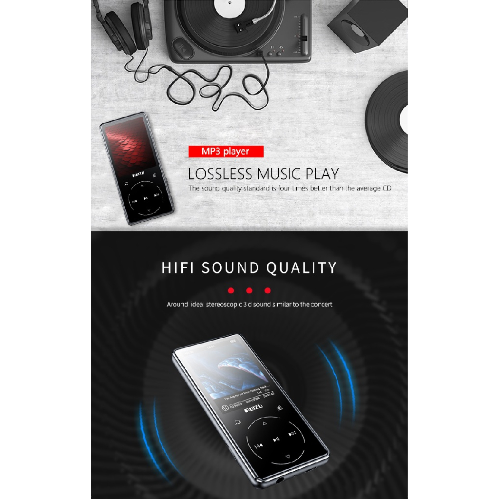 RUIZU D16 16GB - MP3 MP4 Digital Audio Player Lossless HD FLAC