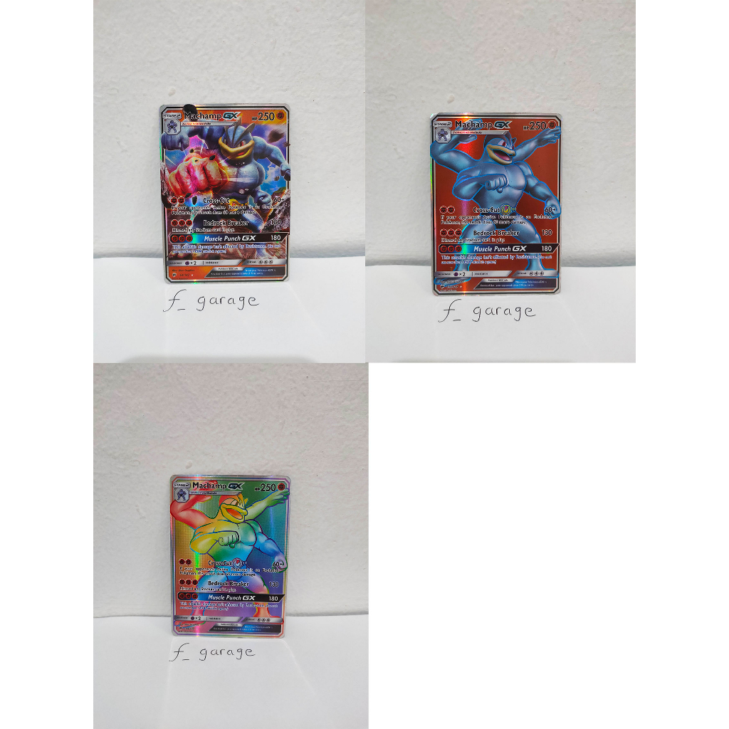 Machamp GX RR SR HR Hologram Pokemon Card Kartu TCG English
