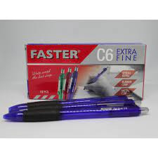

Pulpen Faster C6 Biru (12 pcs)