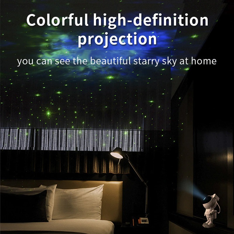 TaffLED Lampu Tidur Proyektor Astronaut Galaxy Light 8 Colors 5W 240V - HD481 - White