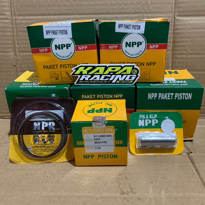PISTON MEGAPRO NPP SET RING PISTON PIN 15 STD 50 75 100 125 150 200