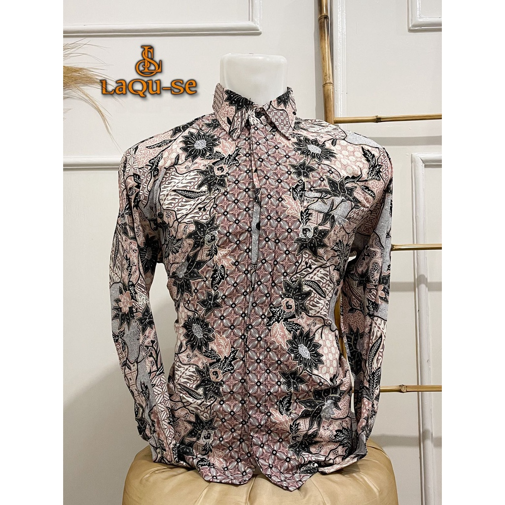 Kemeja Batik Pria Lengan Panjang Bahan Katun Premium Motif Mojang Pink Kekinian Cocok Untuk Kantoran Kondangan Dan Acara Besar Lainnya Best Seller