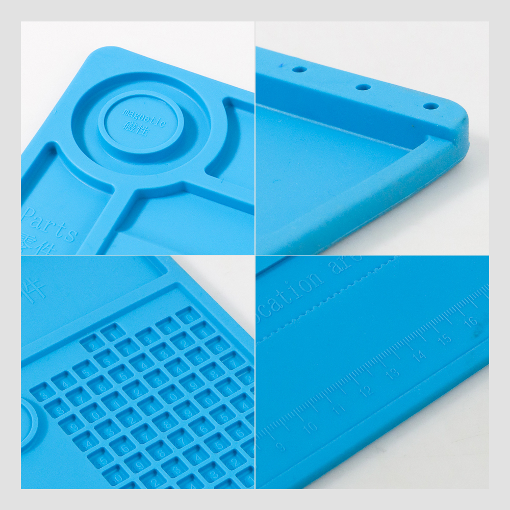Alas Matras Anti Static Soldering Mat Heat Resistant Magnetic - S-150 - Light Blue