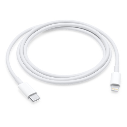 Kabel Charger USB Type C ke Lightning 2.22A 1 Meter for iPhone / iPad - V12 - White