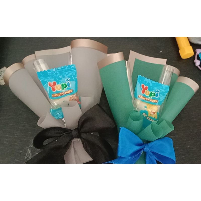 

buket uang mini + permen