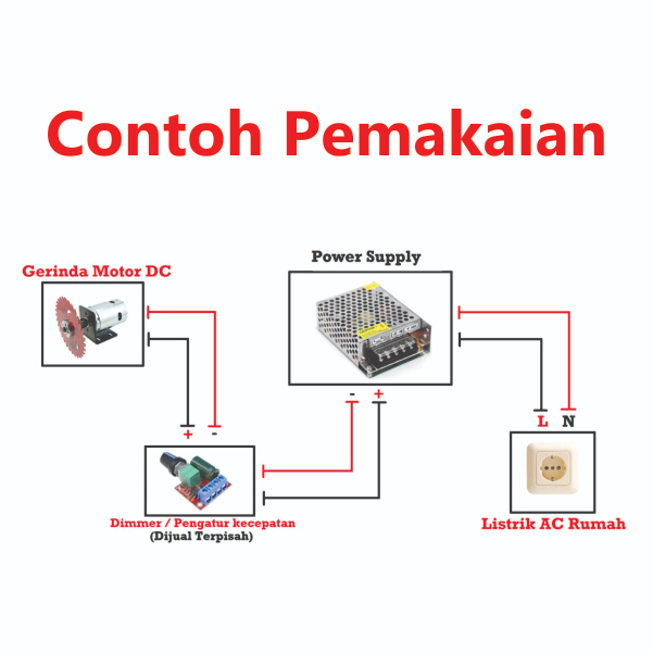 [HAEBOT] Power Supply Switching 12V 10A DC PSU 120W Jaring 110/220 VAC 12 V Adaptor Adapter Switch Mini CNC Pencatu Catu Daya CCTV Trafo Elektronika