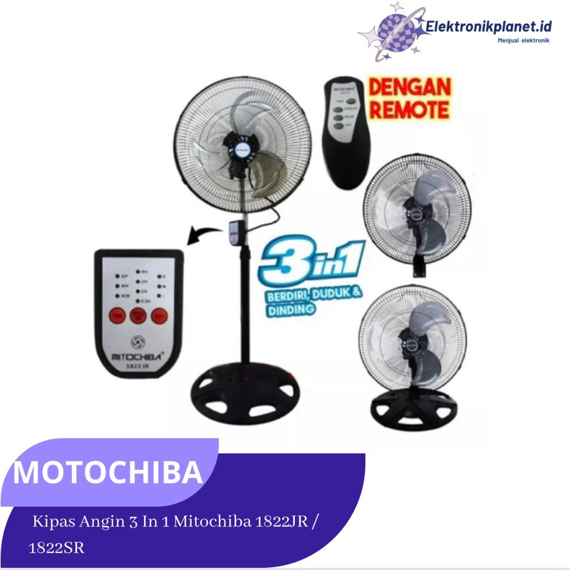 Kipas Angin 3 In 1 mitochiba 1822JR / 1822SR