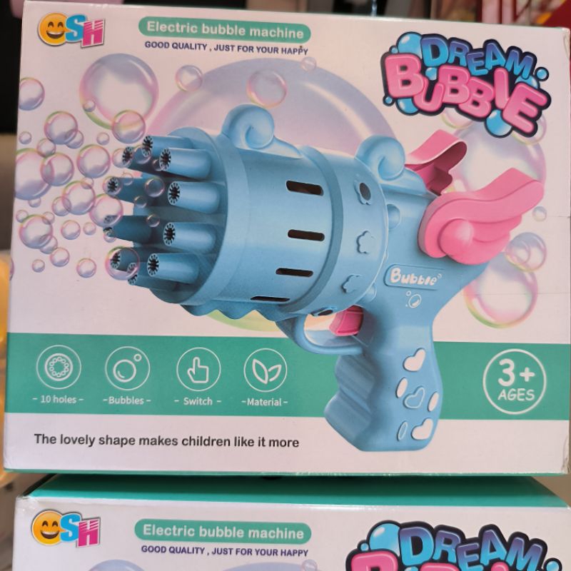 bubble gun machine / dream bubble / mainan anak gelembung sabun / pistol air sabun