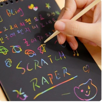 

SCRATCH PAPER NOTE / GRAFITI PAPER NOTE / BUKU GAMBAR
