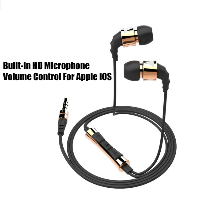 Dostyle Premium HiFi Earphone With Brass Housing HiFi Bass Headset