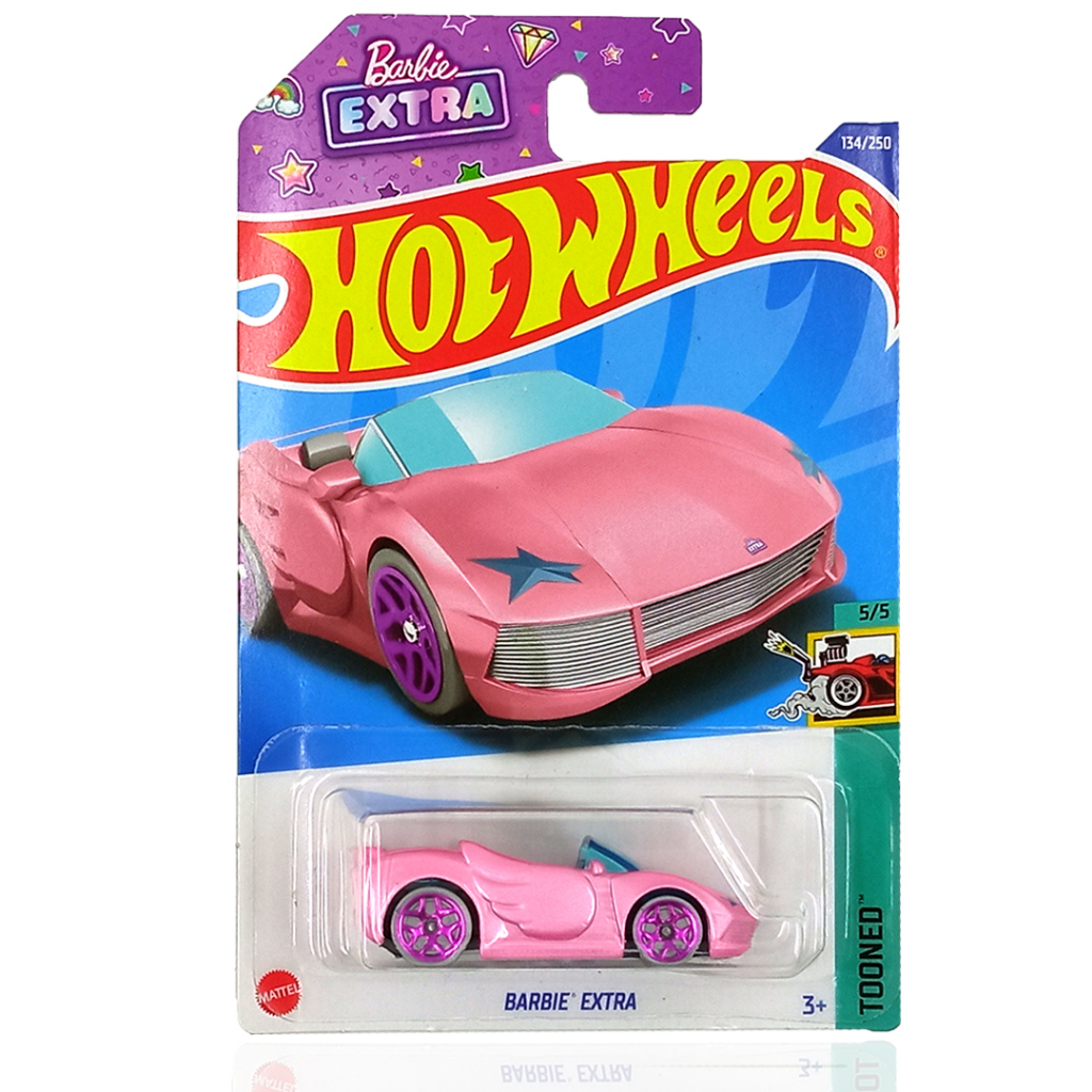 Hot Wheels Barbie Extra Pink HW Tooned Mobil Hotwheels