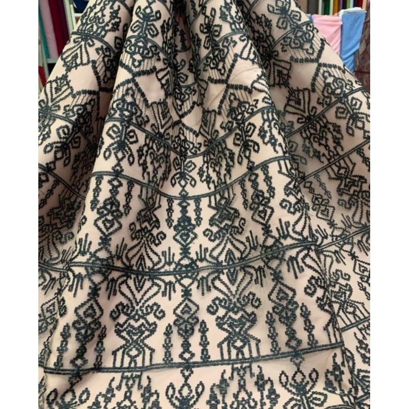 Tulle bordir etnik sumba