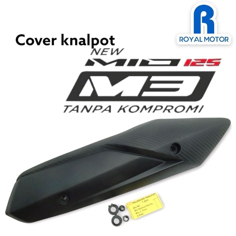 COVER TUTUP KNALPOT TAMENG PELINDUNG KNALPOT PNP YAMAHA MIO M3/MIO S/MIO Z/MIO SOUL GT 125