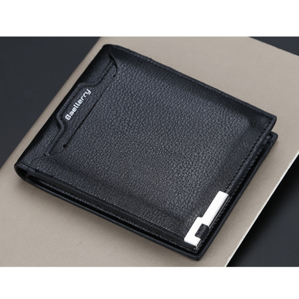 DOMPET LIPAT PRIA BAELLERRY ORIGINAL KULIT IMPORT HITAM WA667B5 RUDOLF PREMIUM FASHION COWOK KEREN BRANDED DISTRO LAKI SLOT KARTU BANYAK REMAJA DEWASA KEKINIAN SIMPLE