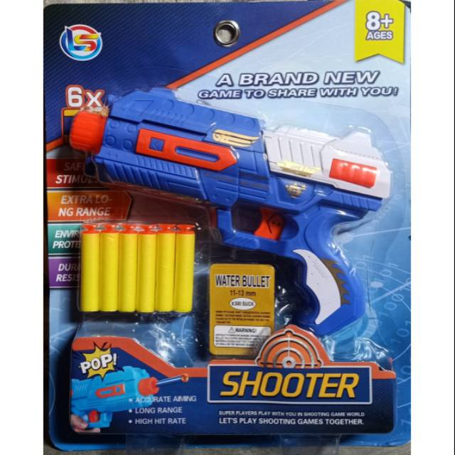 LG5 BLASTING WATER / MAINAN TEMBAK BUSA / MAINAN TEMBAK KACA PLUS BOLA RENDAM AIR / MAINAN TEMBAKAN 