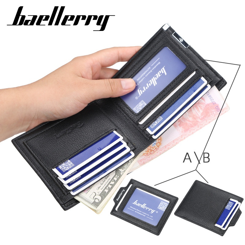 DOMPET LIPAT PRIA IMPORT BAELLERRY RUDOLF WA667B5 COWOK PREMIUM KEKINIAN KEREN BRANDED DISTRO LAKI SLOT KARTU BANYAK REMAJA DEWASA ORIGINAL KULIT HITAM SIMPLE FASHION