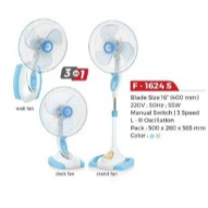 MASPION F 1624 S KIPAS ANGIN / STAND FAN / DESK FAN / WALL FAN 16 INC / F1624S