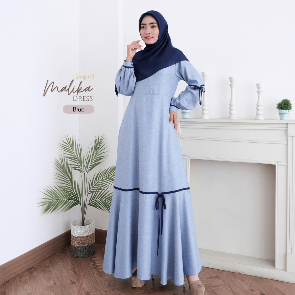 KUPNAD Gamis Premium Katun Madinah (Medina) - Malika Dress by KUPNAD gamis busui friendly bahan adem nyaman bikin kamu terlihat cantik dan muslimah