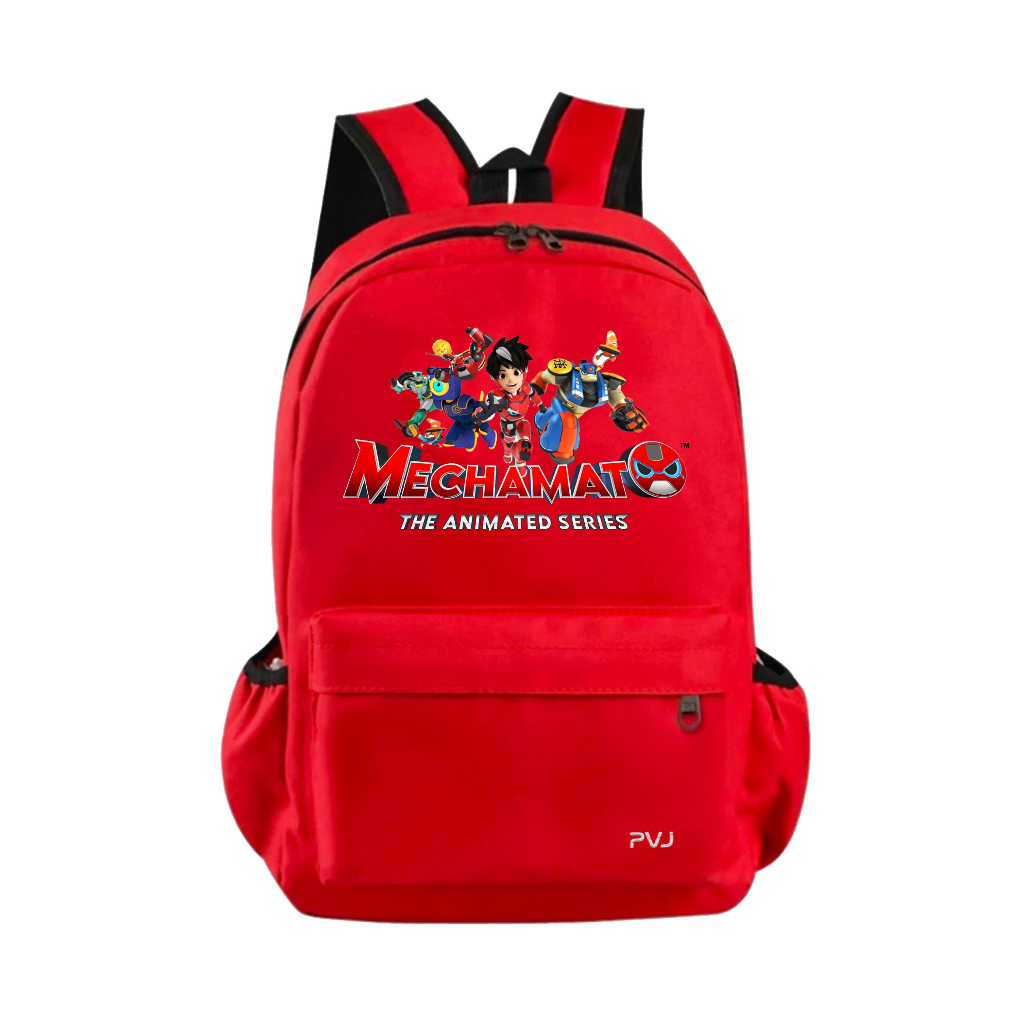 PVJ - Tas Ransel Anak Motif Mechamato Boboboy Animasi Backpack Laki-laki dan Perempuan