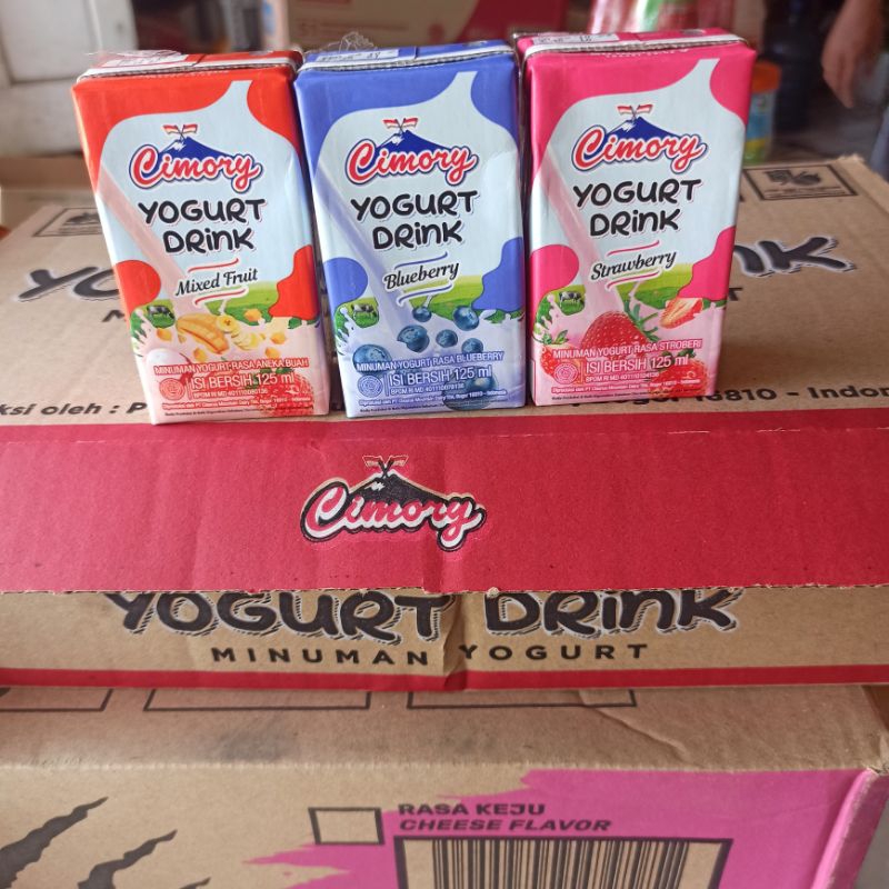 

Minuman Yogurt Cimory Stroberi Blueberry Mixed Fruit
