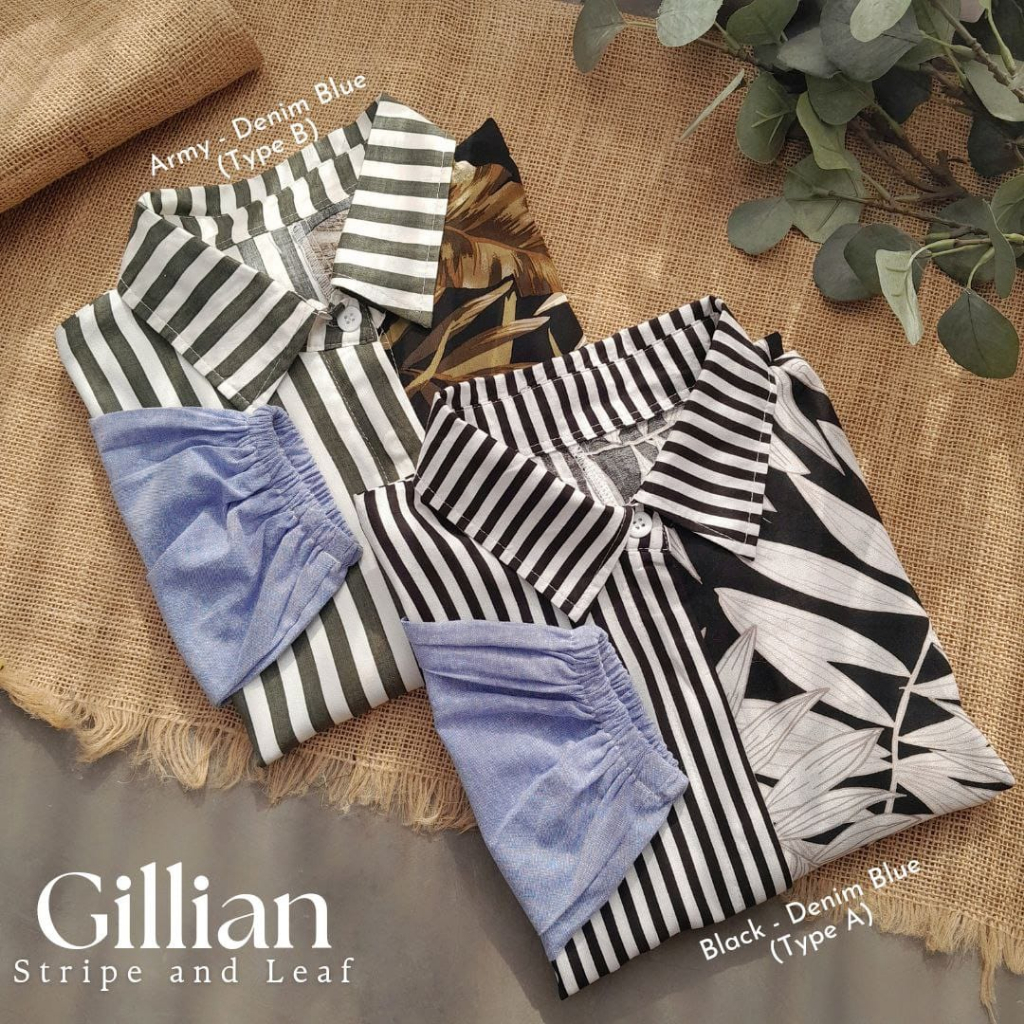 CallieTamami - A 6485 Gillian Stripe and Leaf