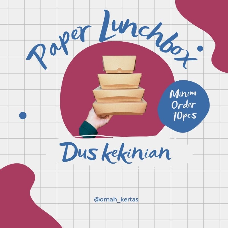 Paper Lunchbox Murah Full Laminasi