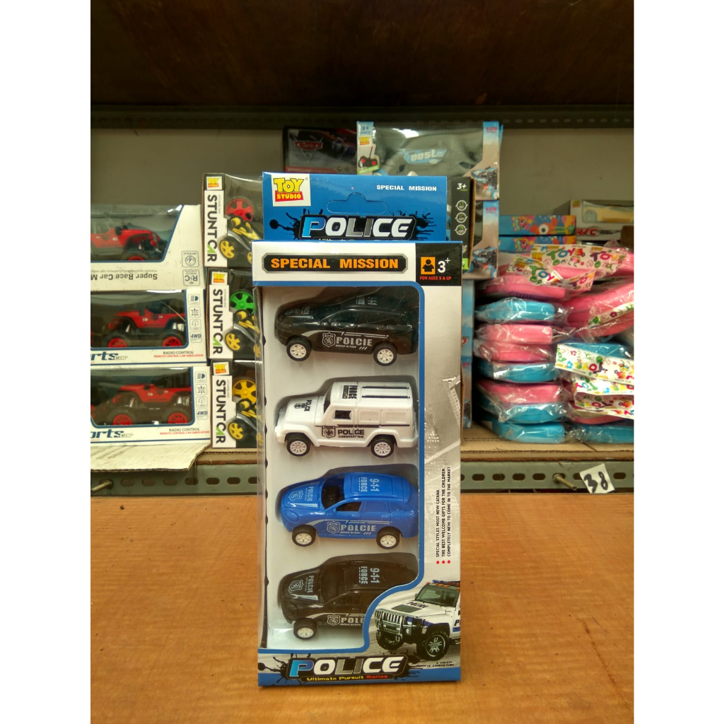 P/C Police Ultimate Pursuit Series 4 pcs Cars