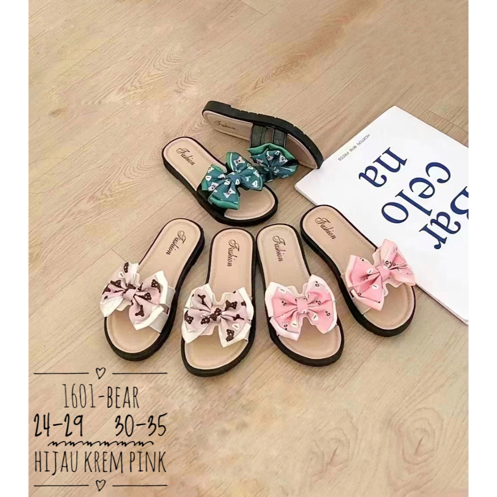 11.11     TERMURAH Sandal Slop Simple Anak Perempuan kekinian