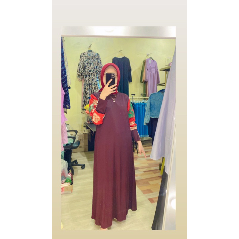 Gamis Plisket Import